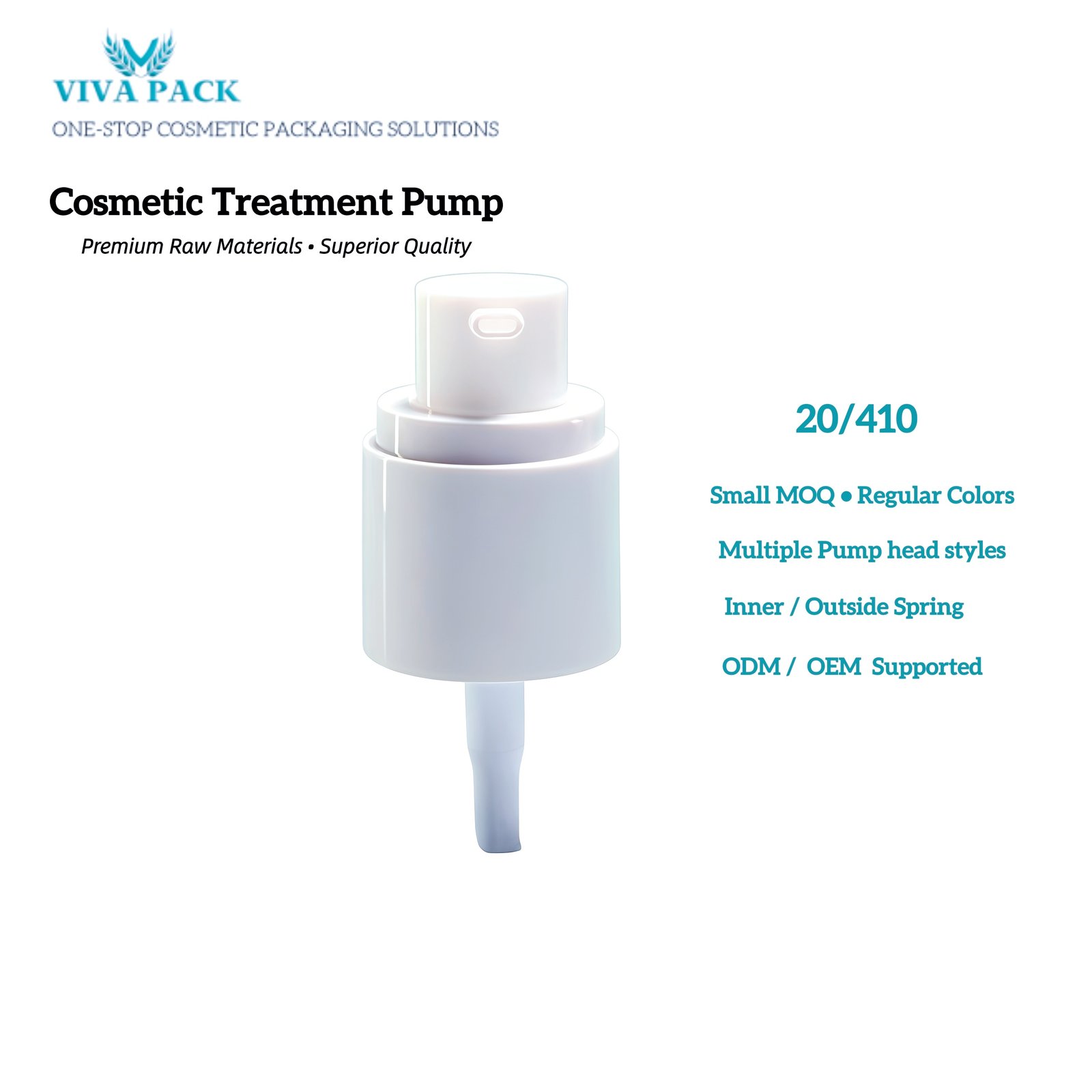 Treatment pumps | costmetic packaging | VIVA PACK