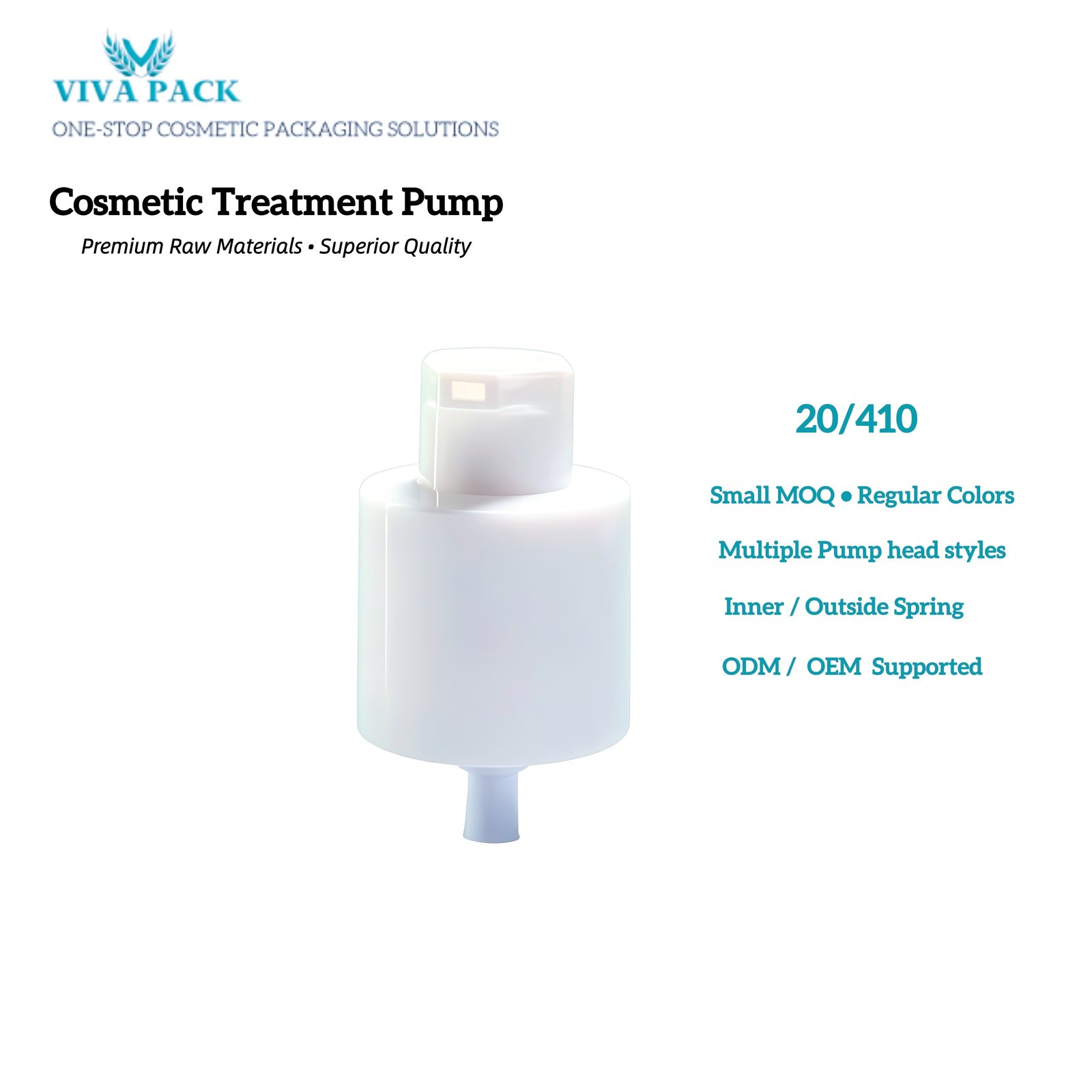 Treatment pumps | costmetic packaging | VIVA PACK