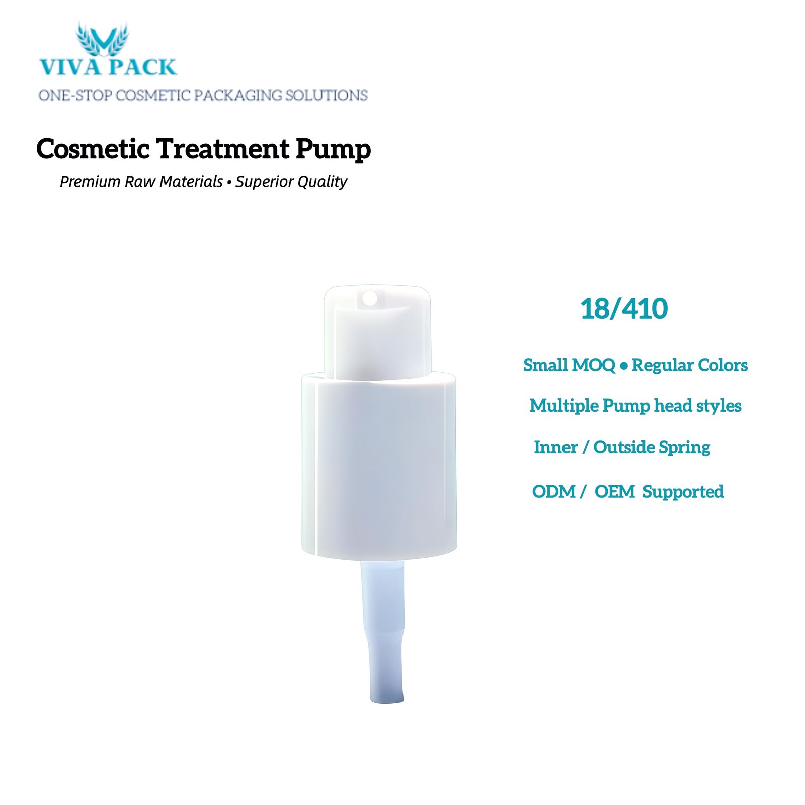 Treatment pumps | costmetic packaging | VIVA PACK